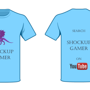 shockup gamer T-shirt Dragon 1 blue