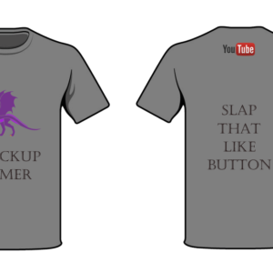 shockup gamer T-shirt Dragon 2 Grey